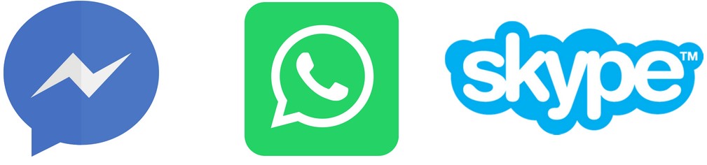 Photo logo messenger whatsapp skype