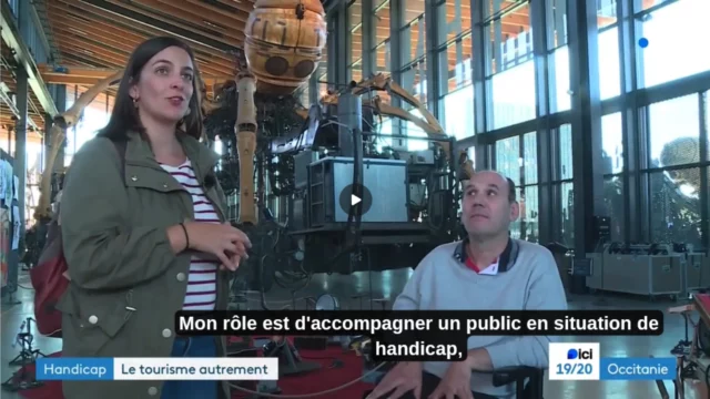 Proposer des lieux accessibles
pour vivre des expériences culturelles comme tout le monde !

Retour sur l'extrait d'un reportage avec France 3 en 2024 sur le métier : 𝐃'𝐚𝐜𝐜𝐨𝐦𝐩𝐚𝐠𝐧𝐚𝐭𝐞𝐮𝐫 𝐝𝐞 𝐯𝐨𝐲𝐚𝐠𝐞𝐬 𝐩𝐨𝐮𝐫 𝐭𝐨𝐮𝐫𝐢𝐬𝐭𝐞𝐬 𝐞𝐧 𝐬𝐢𝐭𝐮𝐚𝐭𝐢𝐨𝐧 𝐝𝐞 𝐡𝐚𝐧𝐝𝐢𝐜𝐚𝐩

En 1 min, difficile d’expliquer, c'est quoi mon rôle. 
Gérer les imprévus, rassurer, organiser, vérifier l’accessibilité, anticiper… pour permettre des excursions sans obstacle !

Et encore, j'aurai du partager les anecdotes du séjour concernant :
👉 Un hôtel de 134 chambres uniquement 4 PMR. 
Pendant les nuits, un bruit assourdissant de chaudière… Impossible de changer de chambre aucune autre n’était disponible durant le séjour.
👉 Pour espérer bénéficier d’un transport adapté, il faut réserver minimum 20 jours à l’avance… Sinon, aucune garantie d'obtention.
👉 Et pour finir : Un agent d’accueil dans un lieu culturelle s'adresse directement à l'accompagnateur et non à la personne concernée : "J’ai besoin de votre CMI pour justifier que vous avez besoin d’un accompagnateur afin de bénéficier de la gratuité pour l’accompagnant".

Dans le reportage, quand j'évoque de "petits" obstacles… c'est de façon optimiste. 
Mon rôle n'est pas de mentionner toutes les galères pour accéder à une simple sortie culturelle.
Être accompagnateur c'est de s'assurer que chacun profite comme tout le monde des loisirs.

L'envie de se lancer dans ce métier d'aventure, c'est de répondre à une demande grandissante. 
Dernière ligne droite pour s’inscrire à la formation 
Devenir accompagnateur de voyages pour touristes en situation de handicap
📍 À Toulouse
- 14, 15, 16 avril 2025 – 2 places restantes (Fin des inscriptions : 14 mars)
- 19, 20, 21 mai 2025 – 1 place restante (Fin des inscriptions : 19 avril)

Dates également disponible à Nantes :
- 20, 21, 22 octobre 2025 (4 places restantes)

📧 Inscription par mail : marie@handitourguide.com
Le programme de la formation : www.handitourguide.com 

#formation #handicap #tourisme #culturepourtous #accompagnateur #guideconferencier #auxiliairedevie #loisir #inclusion #tourismeaccessible