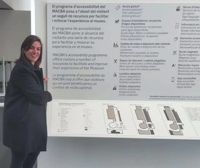 Mettre en lumière vos offres accessibles et adaptables : attirez tous les publics !

Merci au MACBA Museu d'Art Contemporani de Barcelona

J’ai été ébloui par ce panneau d'information qui se différencie par sa grandeur, clarté et la visibilité à faire connaître l'offre accessible.

Dans ce musée l’accessibilité n’est pas une simple option, elle est mise en valeur.

Tout est pensé et identifié pour que chaque visiteur puisse profiter pleinement du lieu :
✔️ Des outils adaptés : monoculaires, audio descriptions en plusieurs langues...
✔️ Des aménagements confortables : toilettes accessibles, espaces de repos...
✔️ Des offres inclusives : visites guidées adaptées, interprétation en langue des signes, informations tarifaires claires...

🌟 Le tout écrit en 4 langues : Catalan, Espagnol, Anglais et Français

En tant qu'accompagnatrice quand je recherche des offres pour mes clients en situation de handicap, je me heurte souvent au même problème : trouver une information fiable sur l'accessibilité. 
Cela me prend énormément de temps, c'est un véritable casse-tête :
❌ Les informations sur l'accessibilité sont trop rares dans les supports de communication.
❌ Des termes flous comme "accueil PMR" sont utilisés, mais concrètement, de quoi parle-t-on ?
❌ Des offres accessibles existent, mais elles restent invisibles.

Résultat ? Les voyageurs passent à côté de destinations ou sites culturels qui pourraient parfaitement s'adapter à leurs besoins et attentes.

🤔 Comment mettre en lumière vos offres accessibles et adaptables pour attirer tous les publics ?
Mon Organisme de formation Handi'TourGuide vous accompagne à passer à l'action à travers la formation : 
👉 𝐑𝐞𝐜𝐞𝐧𝐬𝐞𝐫 𝐞𝐭 𝐜𝐨𝐦𝐦𝐮𝐧𝐢𝐪𝐮𝐞𝐫 𝐞𝐟𝐟𝐢𝐜𝐚𝐜𝐞𝐦𝐞𝐧𝐭 𝐩𝐨𝐮𝐫 𝐯𝐚𝐥𝐨𝐫𝐢𝐬𝐞𝐫 𝐞𝐭 𝐫𝐞𝐧𝐝𝐫𝐞 𝐯𝐢𝐬𝐢𝐛𝐥𝐞𝐬 𝐯𝐨𝐬 𝐨𝐟𝐟𝐫𝐞𝐬 𝐚𝐜𝐜𝐞𝐬𝐬𝐢𝐛𝐥𝐞𝐬

#handicap #formationprofessionnelle #tourisme #communiquer #inclusion